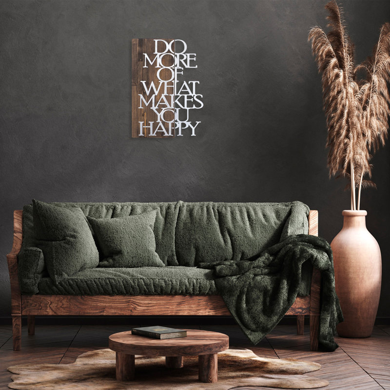 Elegant Decorative Wooden Wall Accessory, Walnut & Silver, 16.5 x 22.8 inches | 50% Real Wood (Thickness: 1.2 inches) & 50% Metal (Thickness: 0.06 inches) | Lightweight at 6.4 lbs, Perfect for Home Decor & Unique Wall Art
