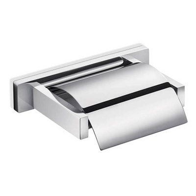 Porte-papier hygiénique à fixation murale avec couvercle Lea