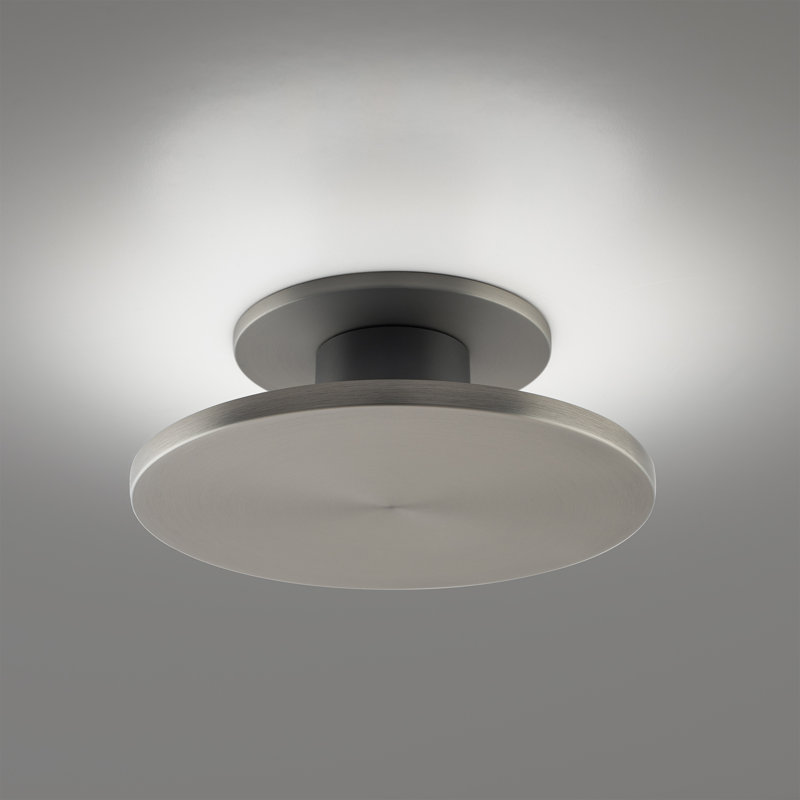 Twist-N-Lite 8" LED 5-CCT Selectable Indirect Semi-Flush Mount, 2700K/3000K/3500K/4000K/5000K, Brushed Nickel