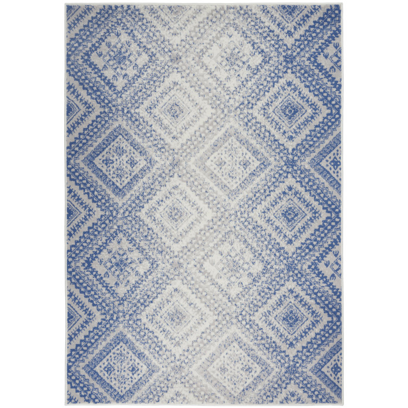 Tapis ivoire Harriet Bohemian Farmhouse, Rectangle 4 pi x 6 pi