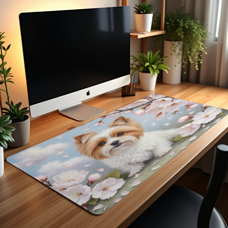 Polyester Desk Pad, 14.4x12.1