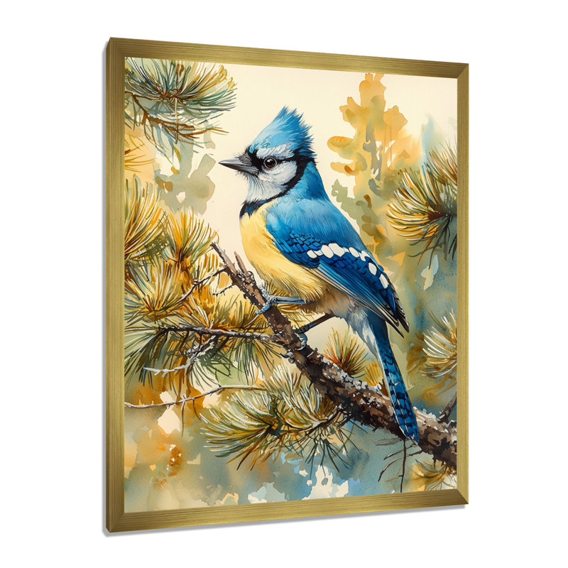 Bellinger - animaux, art mural, H 32 po x l 16 po, Reproduction encadrée d'une seule photo, Doré