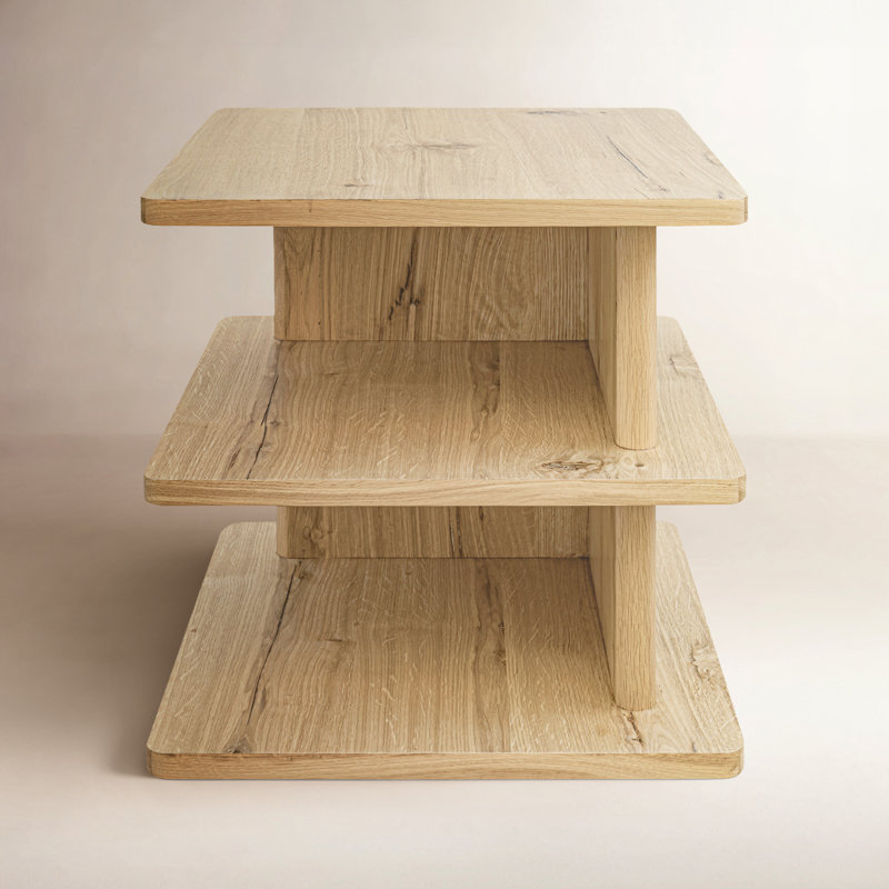 Casey Side Table Dark Brown, Natural