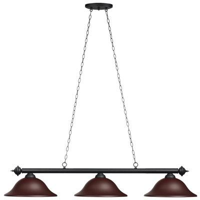 Luminaire suspendu pour table de billard 3 lumières Bowdon By RAM Game Room
