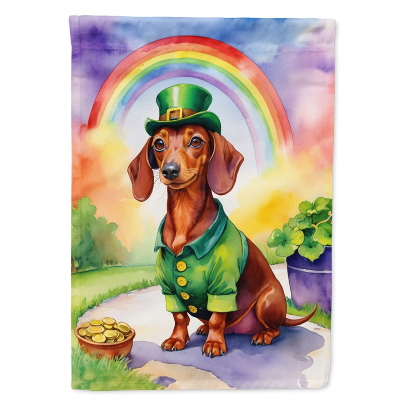Double Sided 40'' H x 28'' W Polyester St Patrick's Day House Flag
