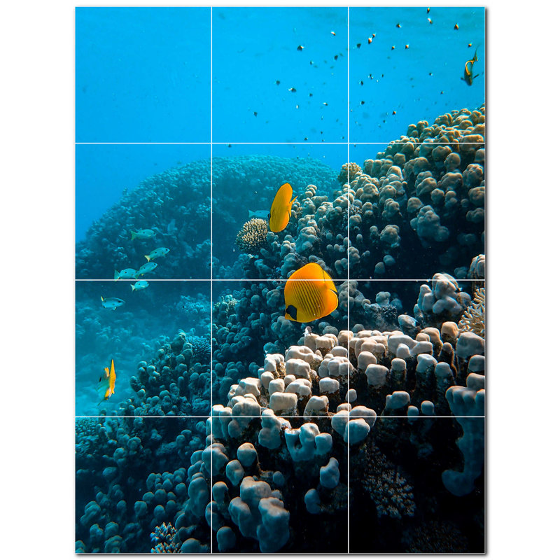 4.25'' x 4.25'' Satin Ceramic Decorative Mural
