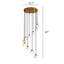 Flitwick 10 - Light Dimmable Tiered Chandelier