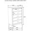 Commode 5 tiroirs