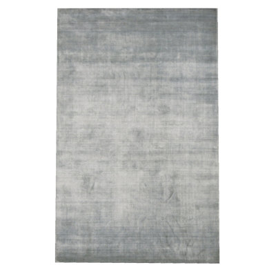 Tapis vert clair en soie 6X9