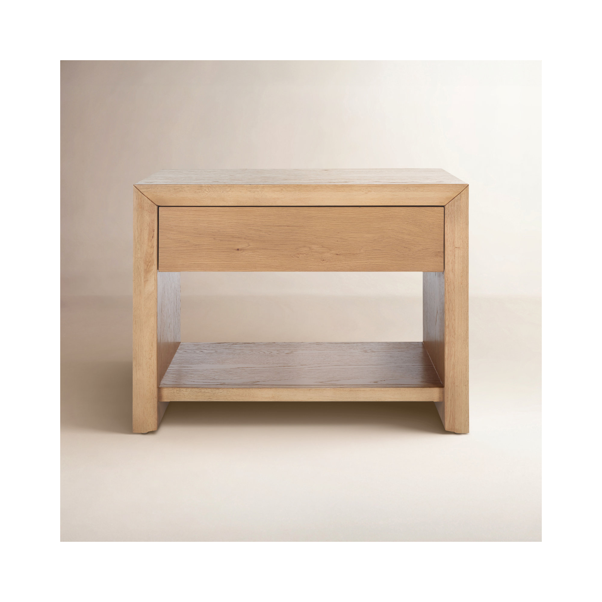 Wyat 1 Drawer Nightstand, Natural