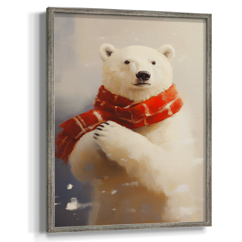Art des Fêtes de Noël - série 2 - impression encadrée de la CECC - bois massif, H 21 po x l 17 po