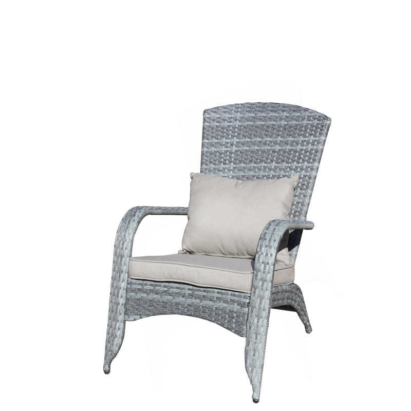 Patio Chair with Cushions( Grey Cushion)