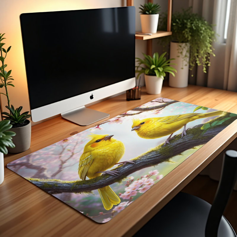 Polyester Desk Pad, 14.4x12.1