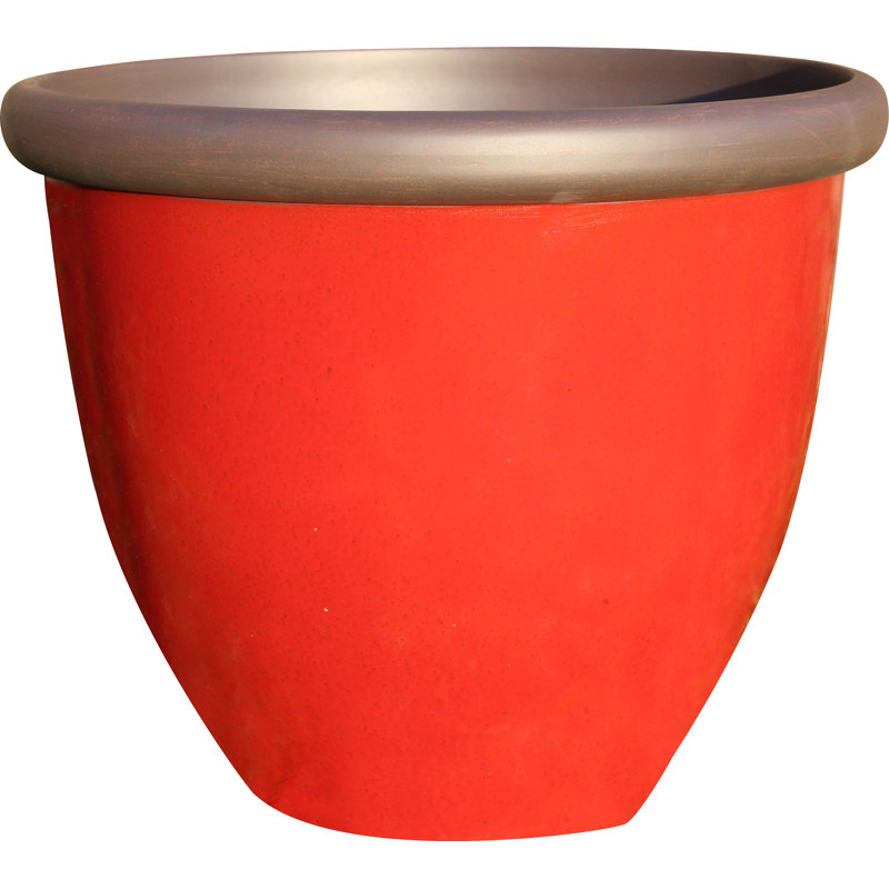 Campuzano Pot Planter, Post Box Red, 42cm H x 51cm W x 51cm D