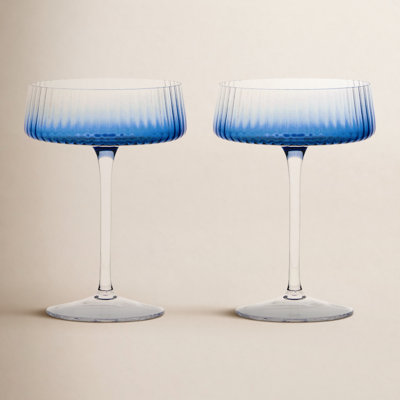 Zoya Ribbed Coupe Glass