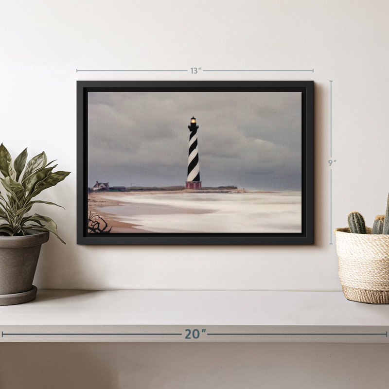 Stormy Cape Hatteras Canvas Print, 9" H x 13" W