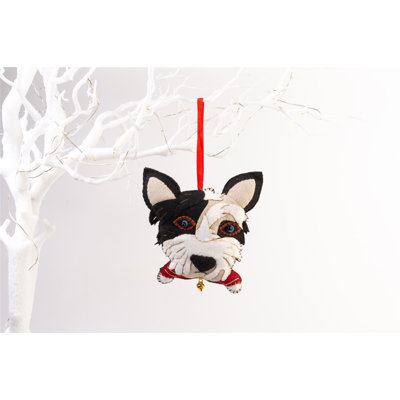 13.5cm Handmade Fabric Animals Hanging Figurine Ornament