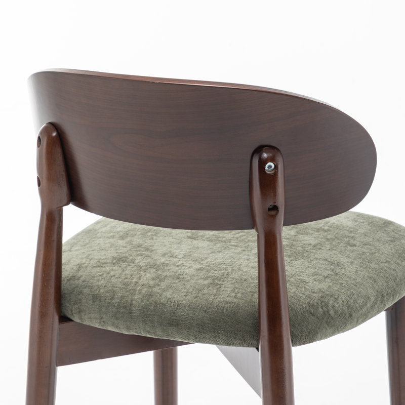 Tabouret de comptoir en bois massif, Vert