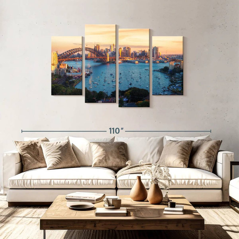 Sireci Panoramic Sydney Harbour, 48" H x 75" W