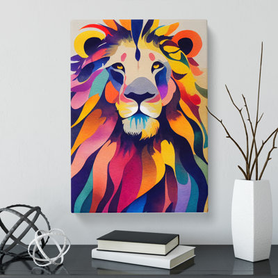 Watercolour Lion Vol.3 - Wrapped Canvas