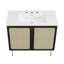 Meuble-lavabo simple 36 po avec plateau en bois Modway-93812017-93812020