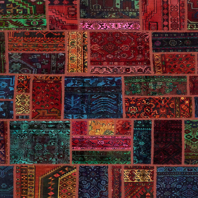 Abstract Indoor Rug, Square 3'