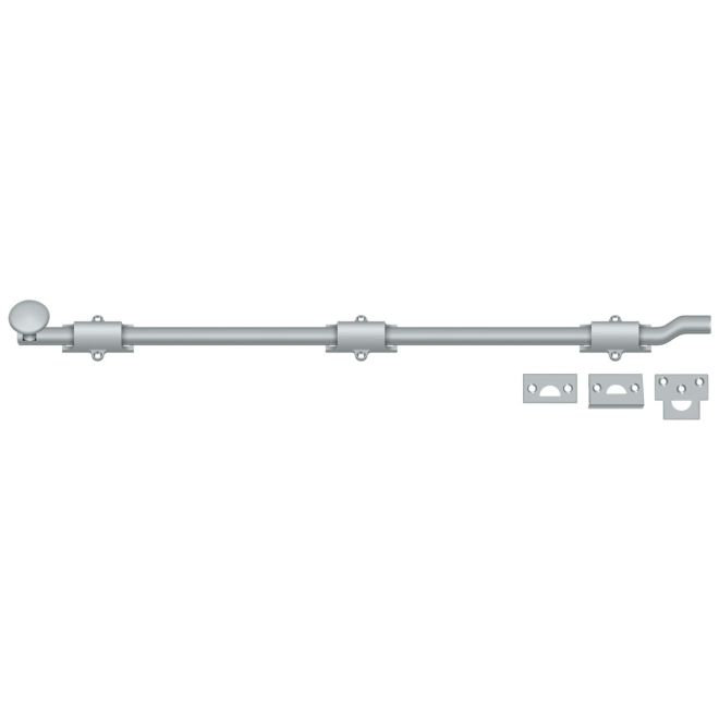 Antique Nickel 26" Surface Bolt with Pewter Finish