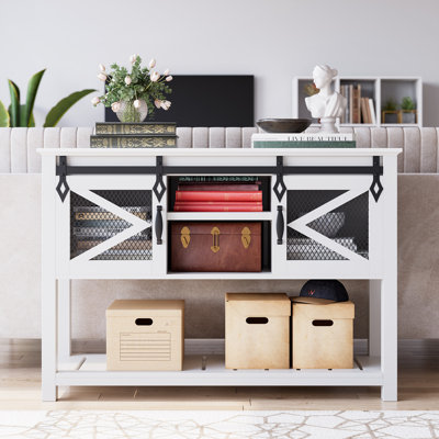 Console en blanc Farmhouse