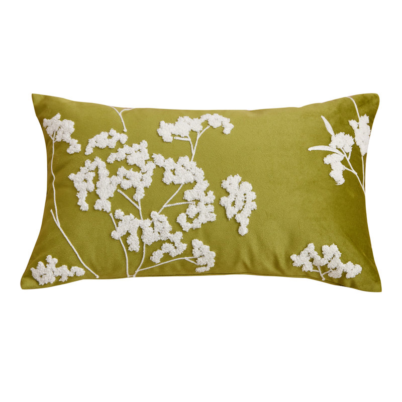 Baby's Breath Yellow Lumbar Pillow