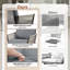 Ensemble de mobilier d'extérieur pivotant en osier-124920049