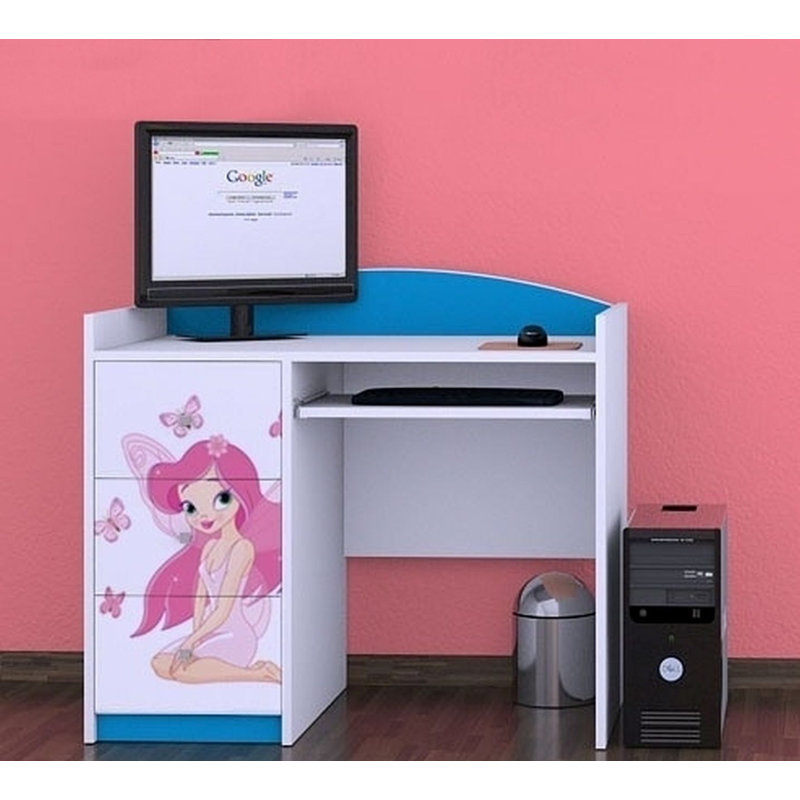 Northup 100cm Computer Desk, Blue