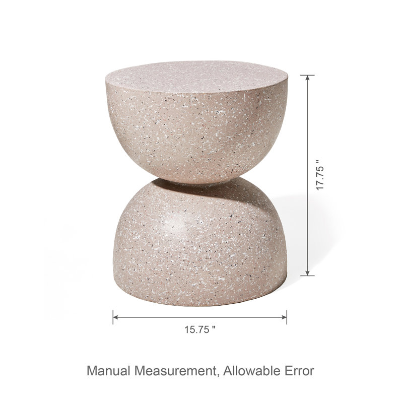 Tabouret d'appoint 17,75 po de hauteur, Terrazo rose