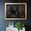 «Black Gold Map», reproduction encadrée sur toile-2131369969-2131369973