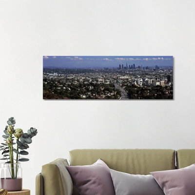 Buildings In A City, Hollywood, City Of Los Angeles, Los Angeles County, California, USA 2010 - Wrapped Canvas Panoramic Print