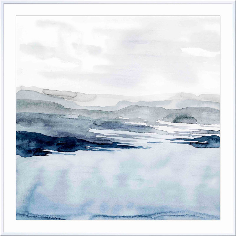 Faded Horizon I by Grace Popp, 36"H x 36"W, White