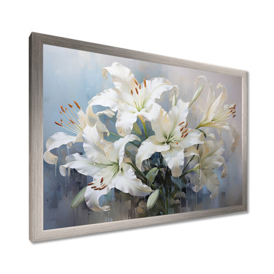 Lys blancs en fleurs - Art mural lys