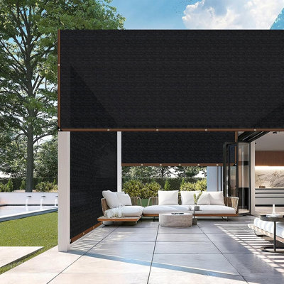 85–90% Garden Shade Cloth Black Sun Block Mesh Tarp With Grommets – Uv Protection Cover For Plants, Patio, Pergola, Lawn, Kennel & Chicken Coop