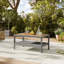 Ensemble de mobilier de jardin 8 pièces 1 table basse 2 petites tables basses 1 causeuse 2 chaises longues et 2 repose-pieds beige