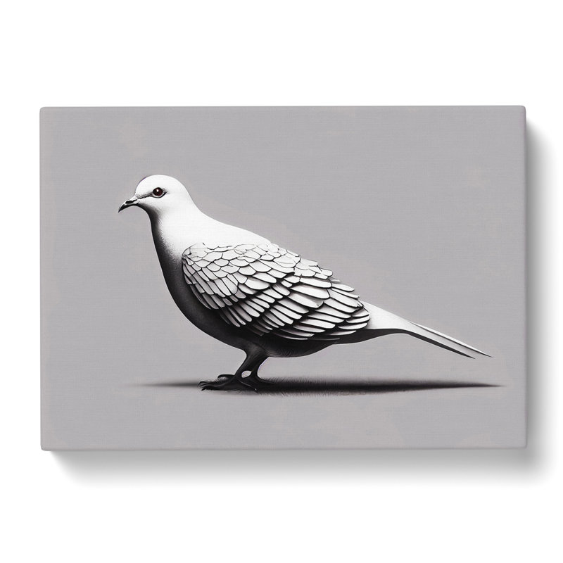 Blessed Dove Bird - Wrapped Canvas Painting, 40cm H x 60cm W x 3cm D