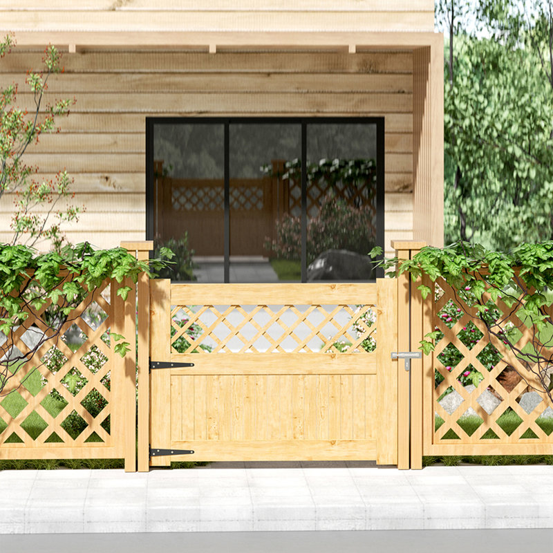Solid Wood Gate, 90cm H x 120cm W x 2cm D