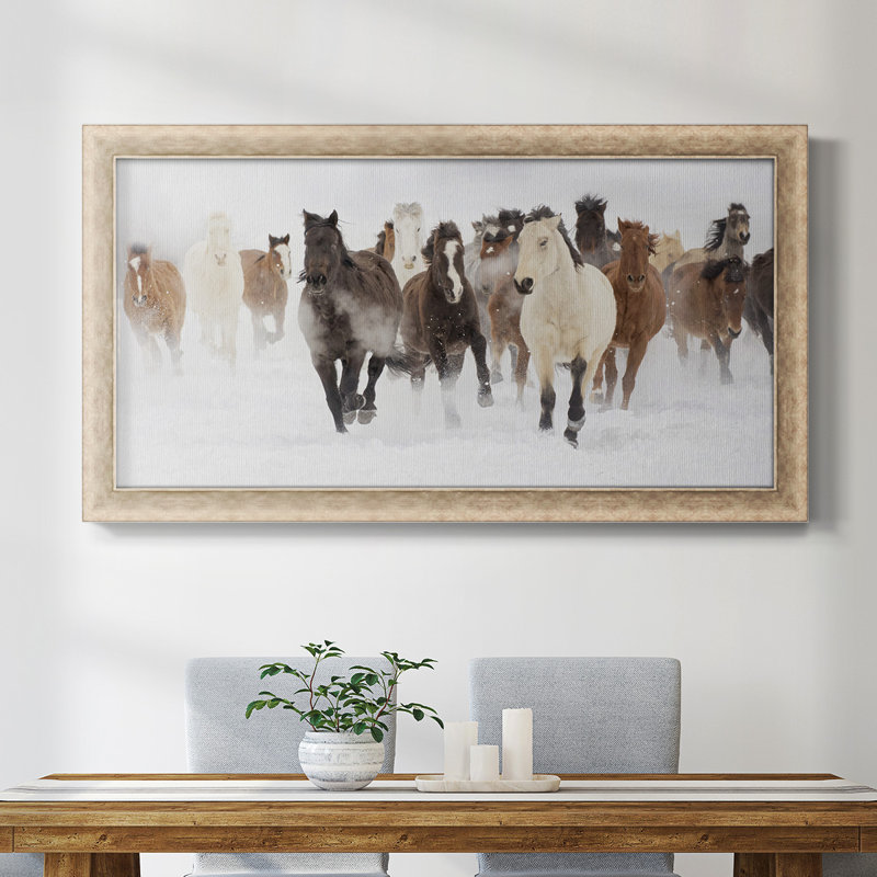 Toile encadrée de qualité supérieure, prête à accrocher, H 25 po x l 45 po x P 1,25 po