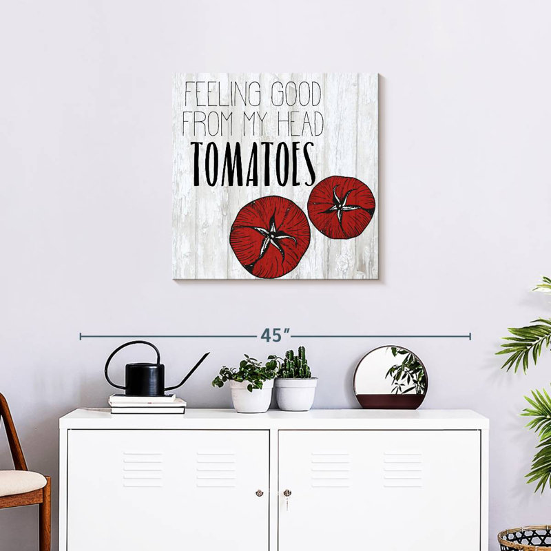 Tergel Witty Vegetables V, 24" H x 24" W