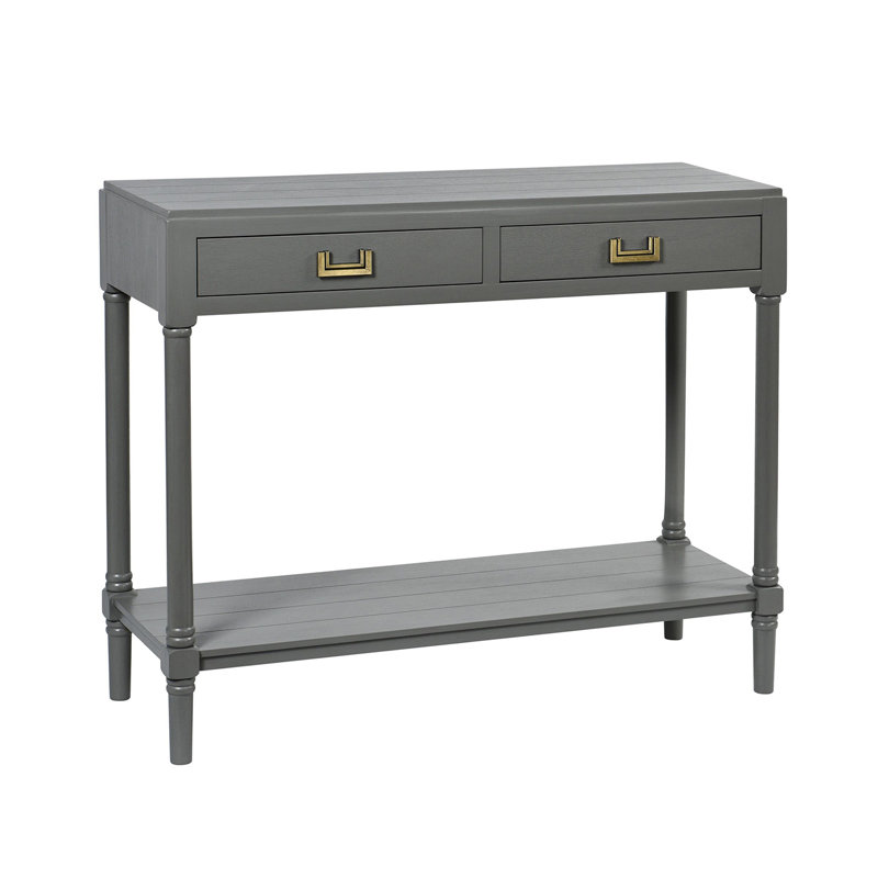 Demeko 35.5'' Console Table, Carbon Grey
