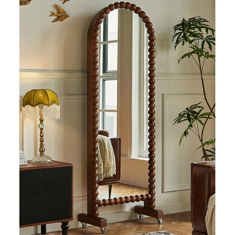 Half-Circle Solid Wood Full Length Mirrors
