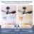 24" Small  Ceiling Fan With Light Remote Control-837657925