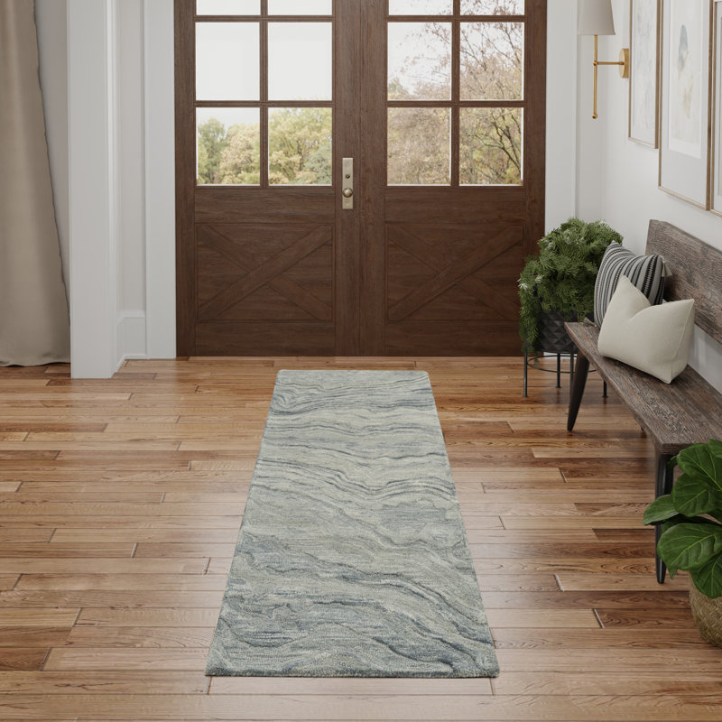 Cahide Abstract Handmade Area Rug, Runner 69 x 229cm