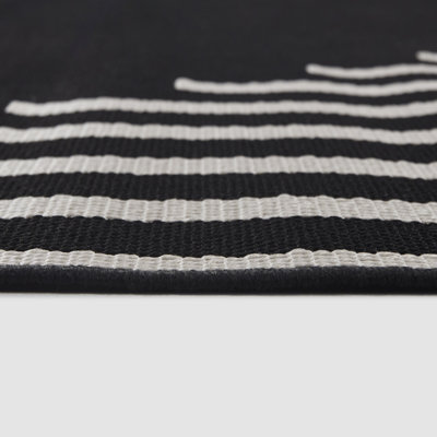 Tapis intérieur / extérieur noir Maximilian