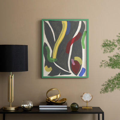 Reproduction encadrée Canasta II - bois massif