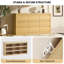 Commode 9 tiroirs moderne en bois avec design sans poignée, large commode de rangement pour le salon de la chambre à coucher-1721046348