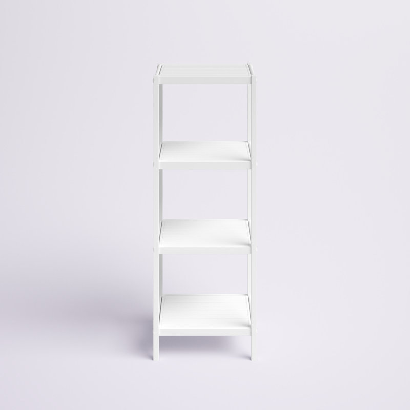 Nicieza Solid Wood Bathroom Shelves, White